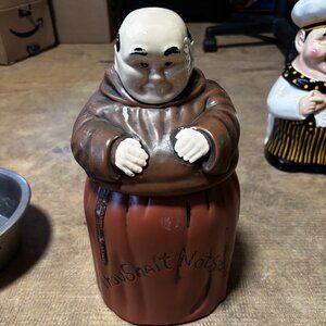 Crystala Cookie Jar Monk Friar Thou Shalt Not Steal